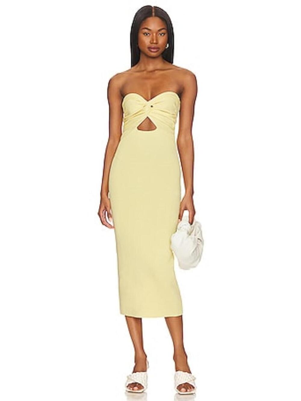 SNDYS Maia Dress in Lemon Yellow